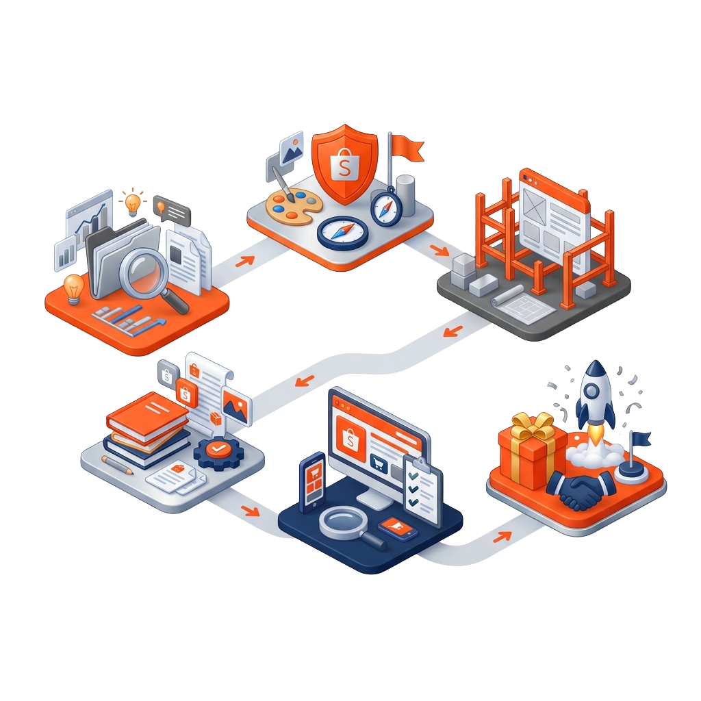 Quy trình Xây dựng gian hàng Shopee